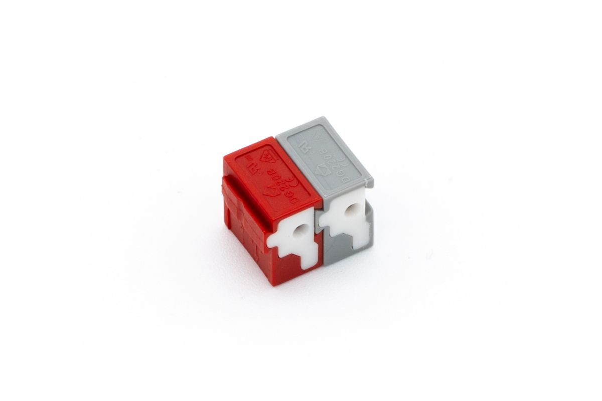 Push-Steckklemme rot/grau (KNX Extension)