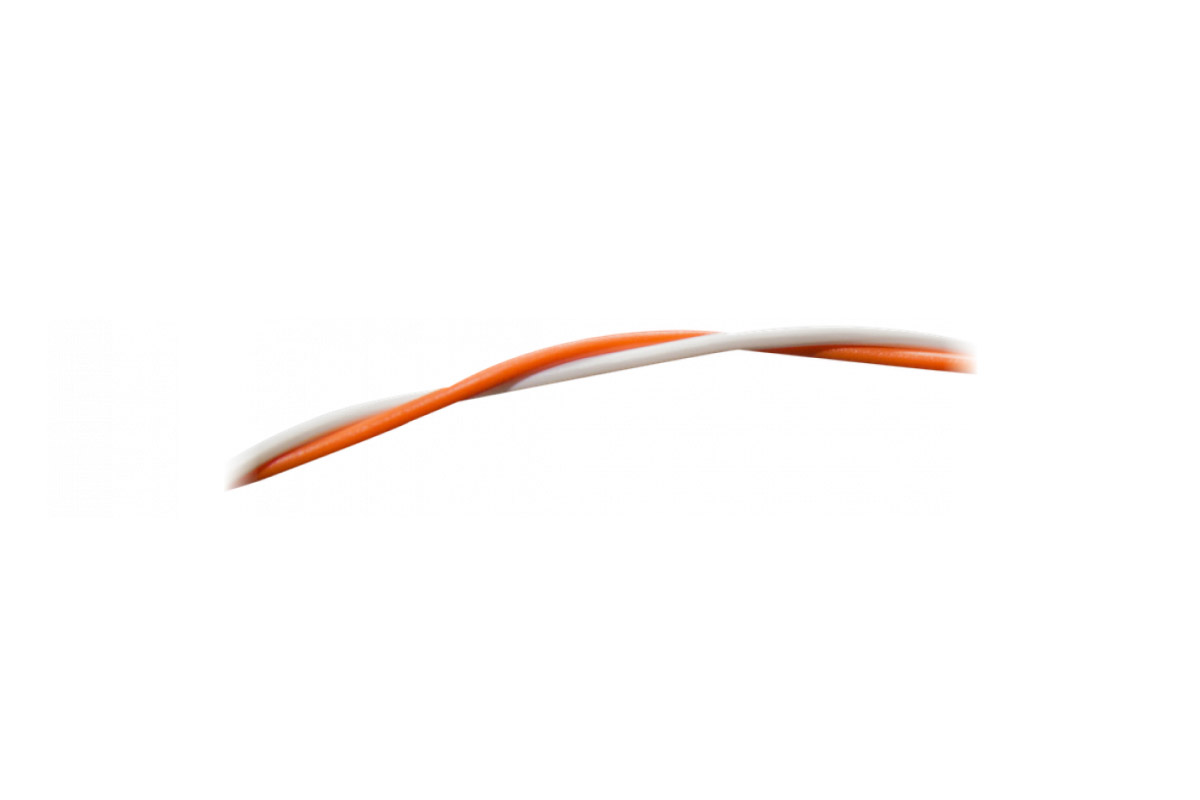 Rangierdraht orange/weiß