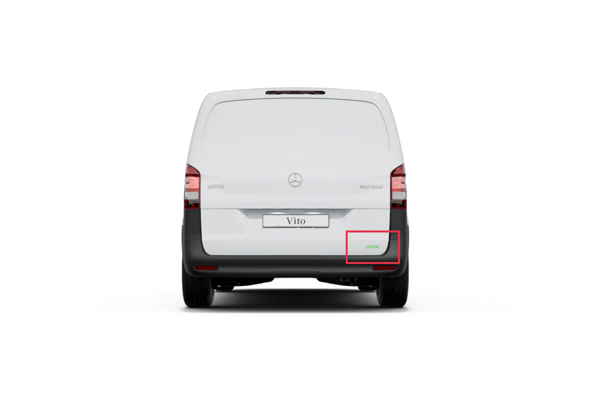 Autoaufkleber Logo S in Weiß