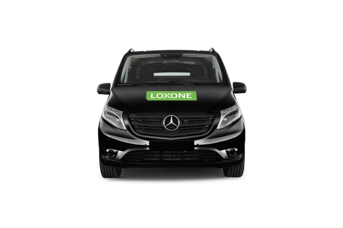 Autoaufkleber Logo mit Halo in Schwarz
