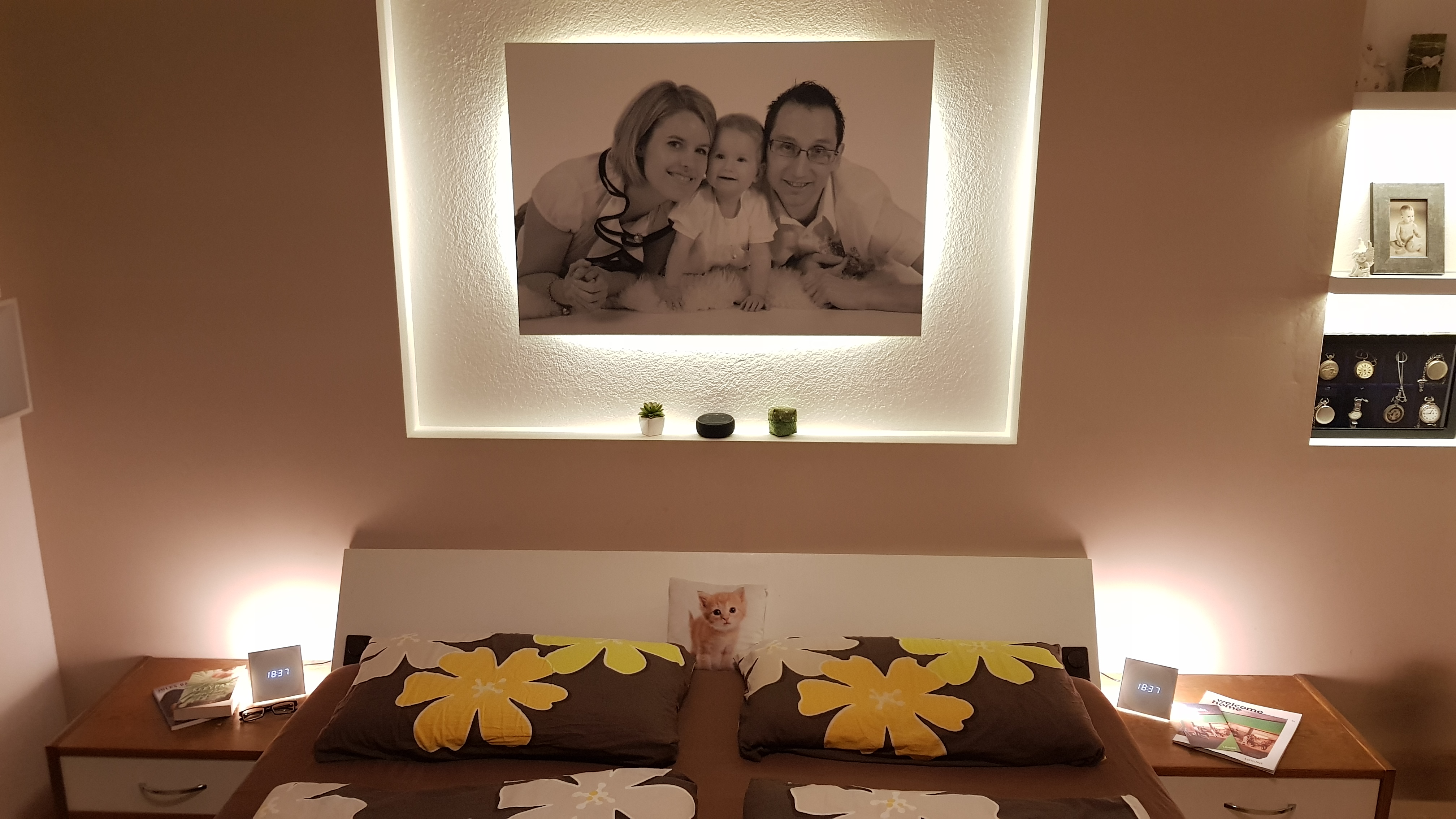 Indirekte smarte Beleuchtung Schlafzimmer