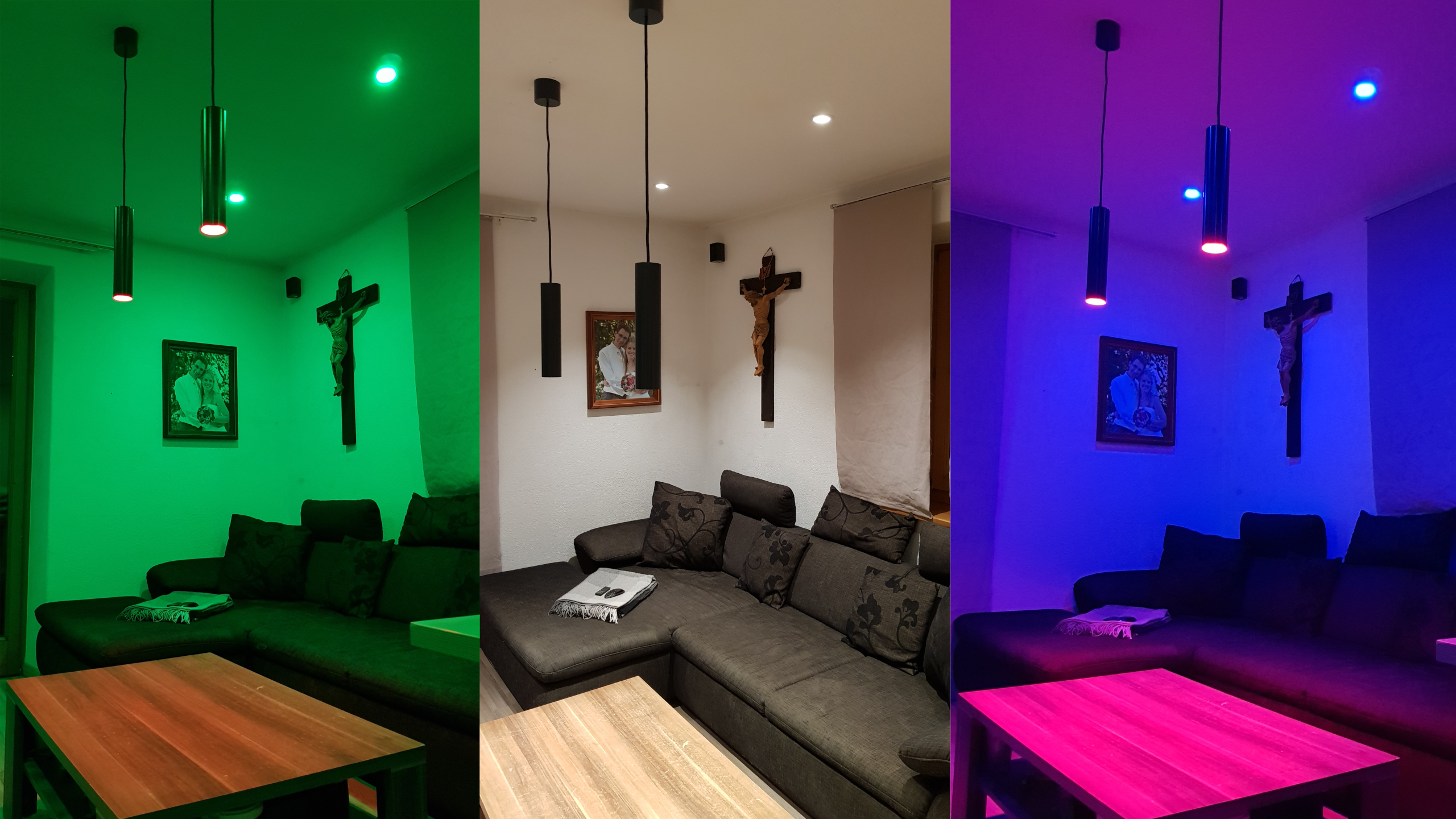 Farbwechsel im Wohnzimmer
